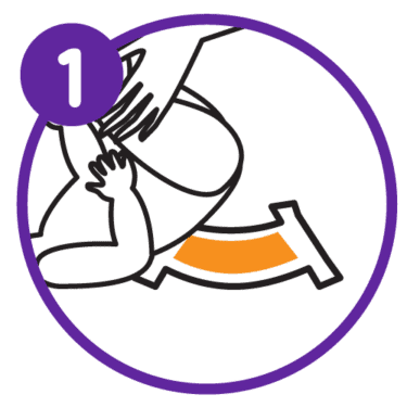 how to put diaper on baby step1
