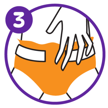 how to put diaper on baby step3